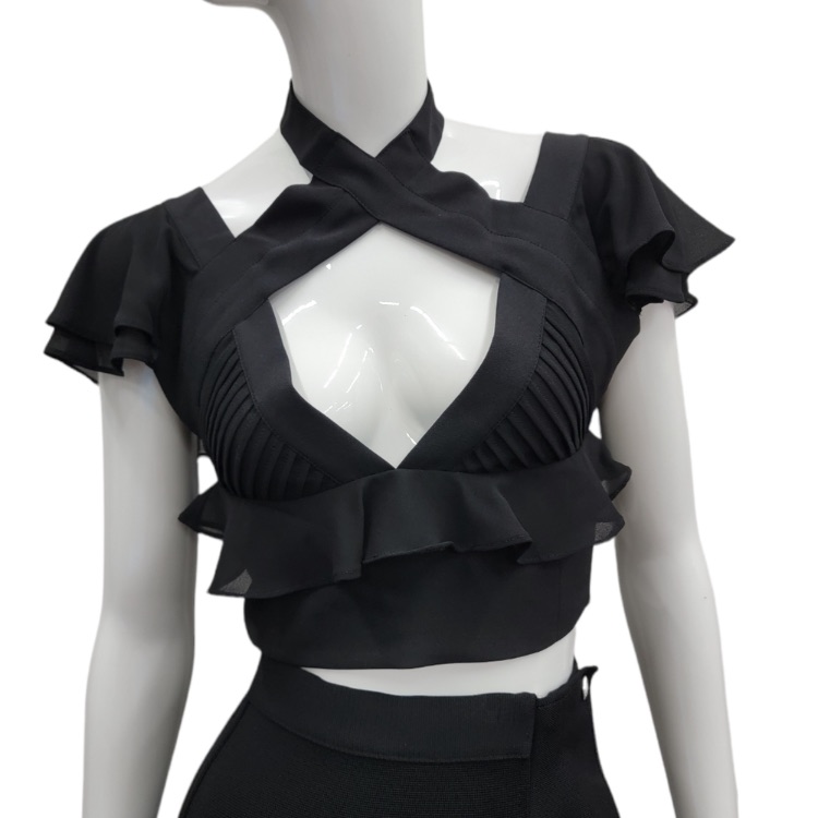 Cropped Flutter Top